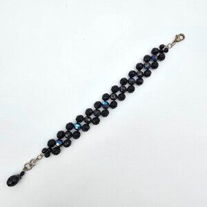 Women's Beaded Bracelet Black, One Size
